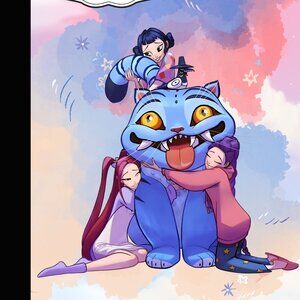 Derpy The Tiger loves Huntrix Kpop Demon Hunters Compostion Notebook Journal